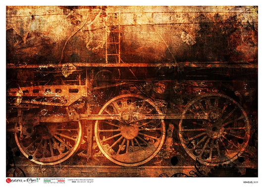 Vehicles 0039 | Rice Paper Decoupage | Paper Designs | 2 Sizes