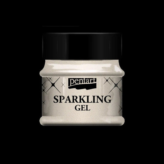 Transparent Silver | Pentart Sparkling Gel | 50ml