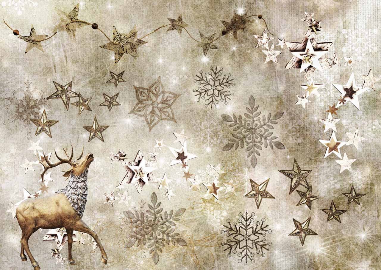 Merry & Bright | Rice Paper Decoupage | Decoupage Queen | 2 Sizes