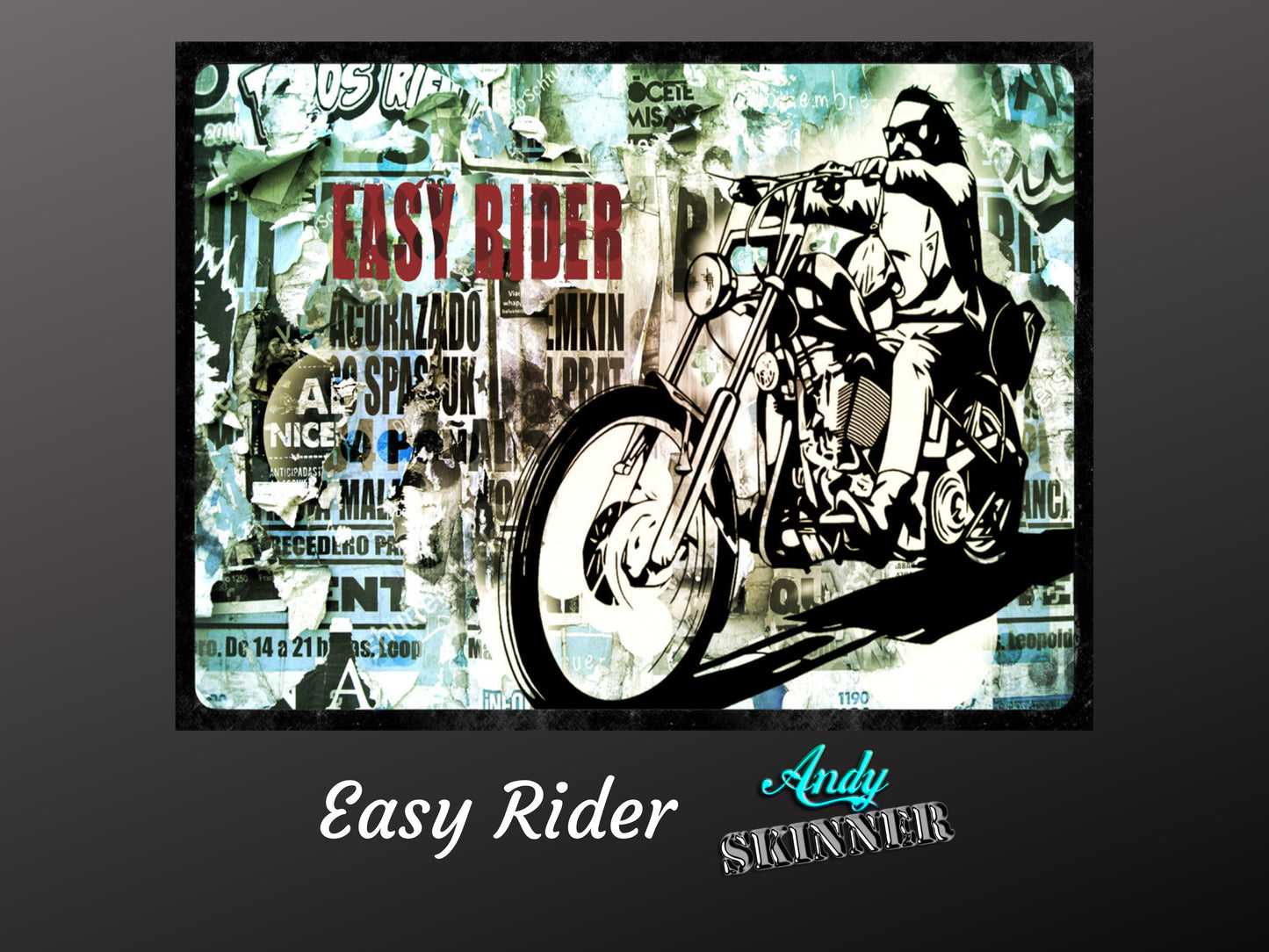 Easy Rider | Andy Skinner | Rice Paper Decoupage | A2 & A1
