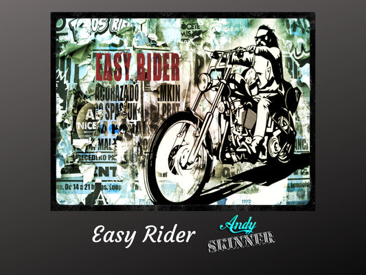 Easy Rider | Andy Skinner | Rice Paper Decoupage | A2 & A1