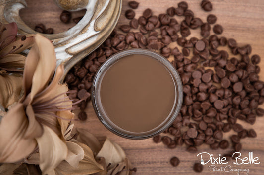 Chocolate 4oz and 8oz | Chalk Mineral Paint | Dixie Belle Paint Company | 4oz and 8oz