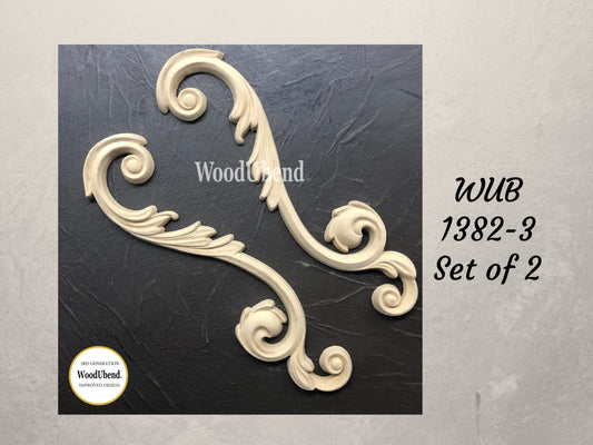 WoodUBend | Scroll 1382-3 | Set of 2