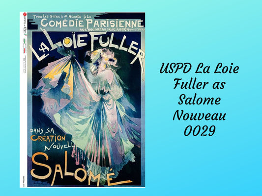 La Loie Fuller Nouveau 0197 | Rice Paper Decoupage | Paper Designs | A4