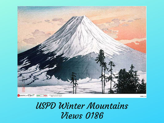 Winter Mountains Scenes 0186 | Rice Paper Decoupage | Paper Designs | A4