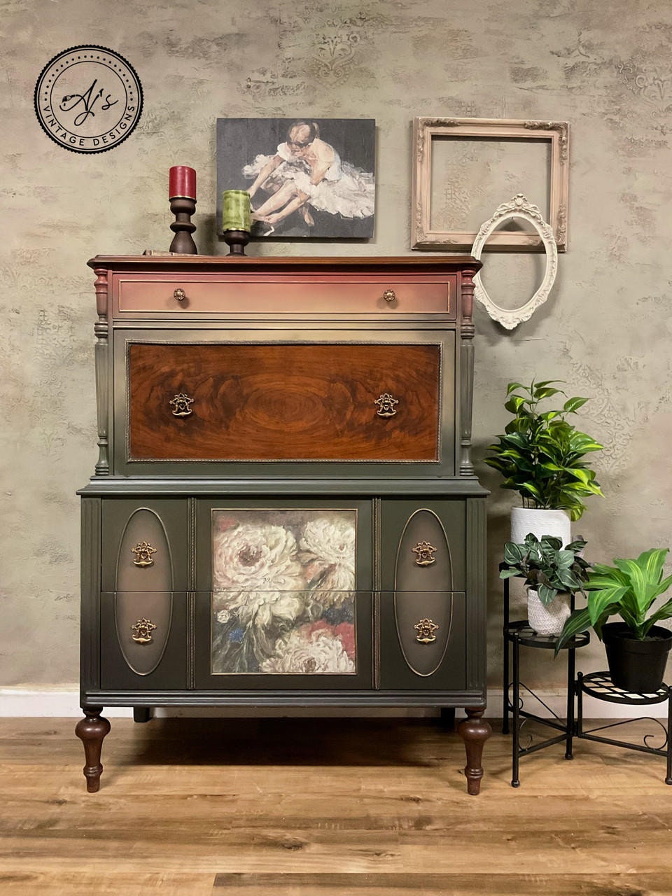 Collard Greens 4oz and 8oz | Dixie Belle Chalk Mineral Paint | No VOC | Chalk Paint for Furniture | Water Based Paint | 4oz and 8oz