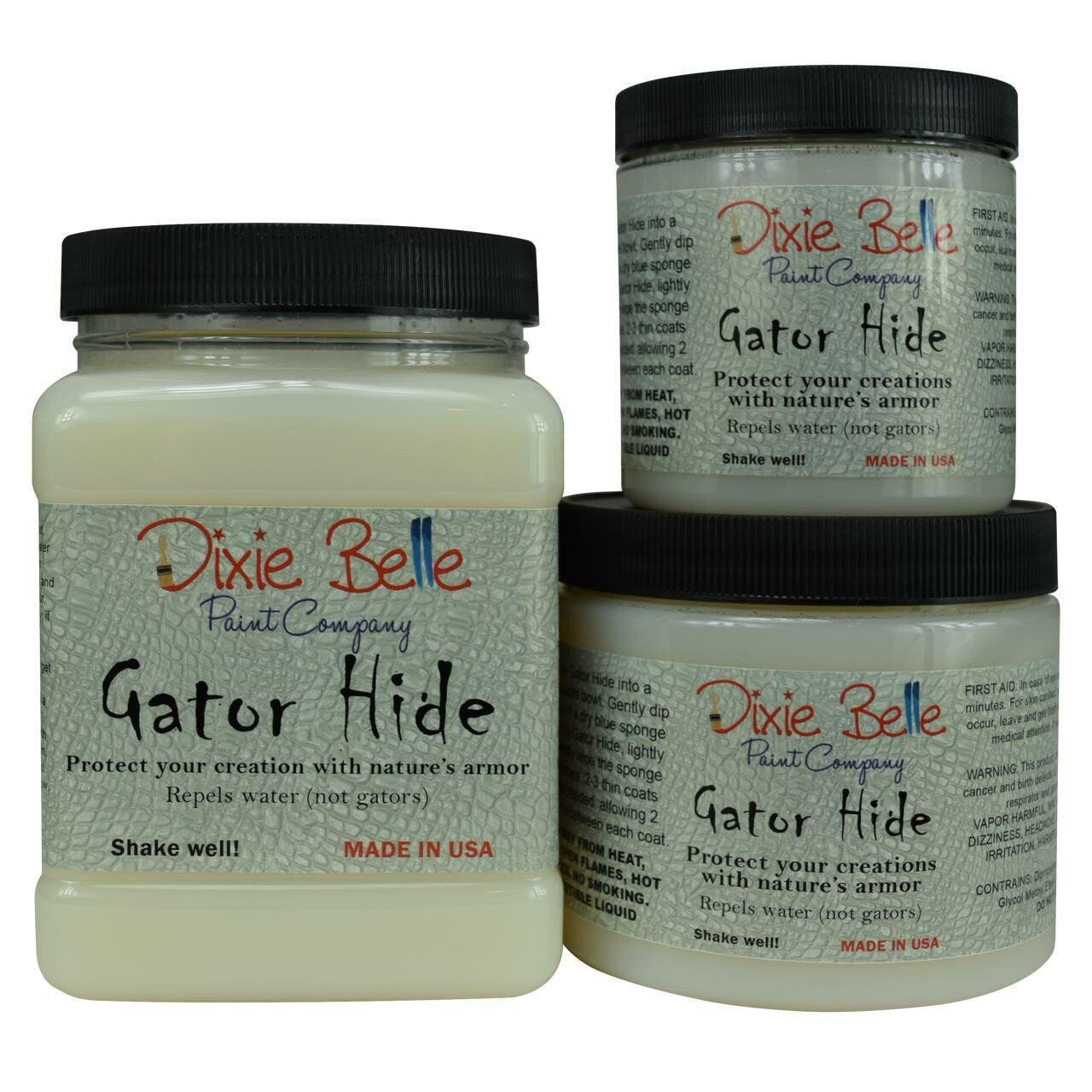 Gator Hide 2 Sizes | Water-repellent Sealer | toughest Top Coat | Dixie Belle Paint Company | 16oz or 32oz