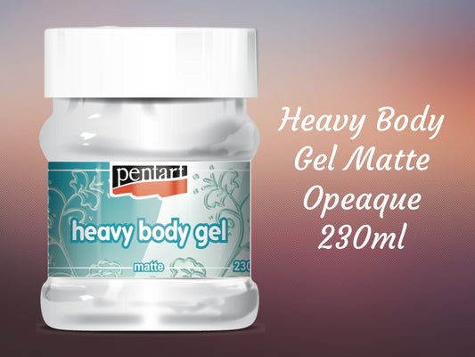 Heavy Body Gel | Matte Opaque | Pentart | Mixed Media | 230ml