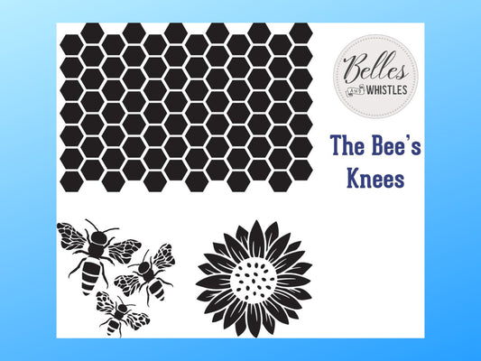 The Bee's Knees Mylar Stencil | Dixie Belle Paint Company | Belles and Whistles | 10mil