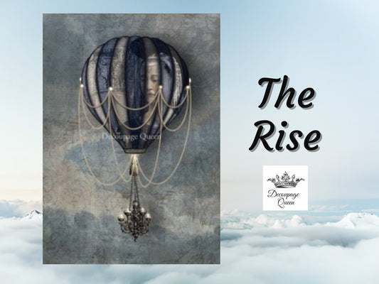 Dainty and the Queen The Rise | Rice Paper Decoupage | Decoupage Queen | 2 Sizes