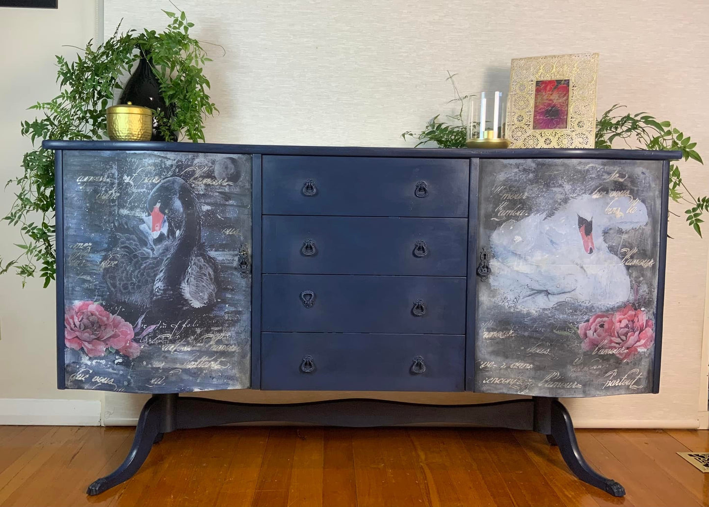 By The Lake | Rub On Transfer | Furniture Transfer | Hokus Pokus | 2 Designs | Total 35 x 24