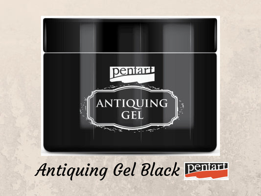 Antiquing Gel | Black | Pentart | Mixed Media | 50ml