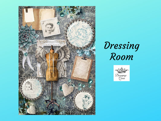 Dressing Room | Rice Paper Decoupage | Decoupage Queen | A4