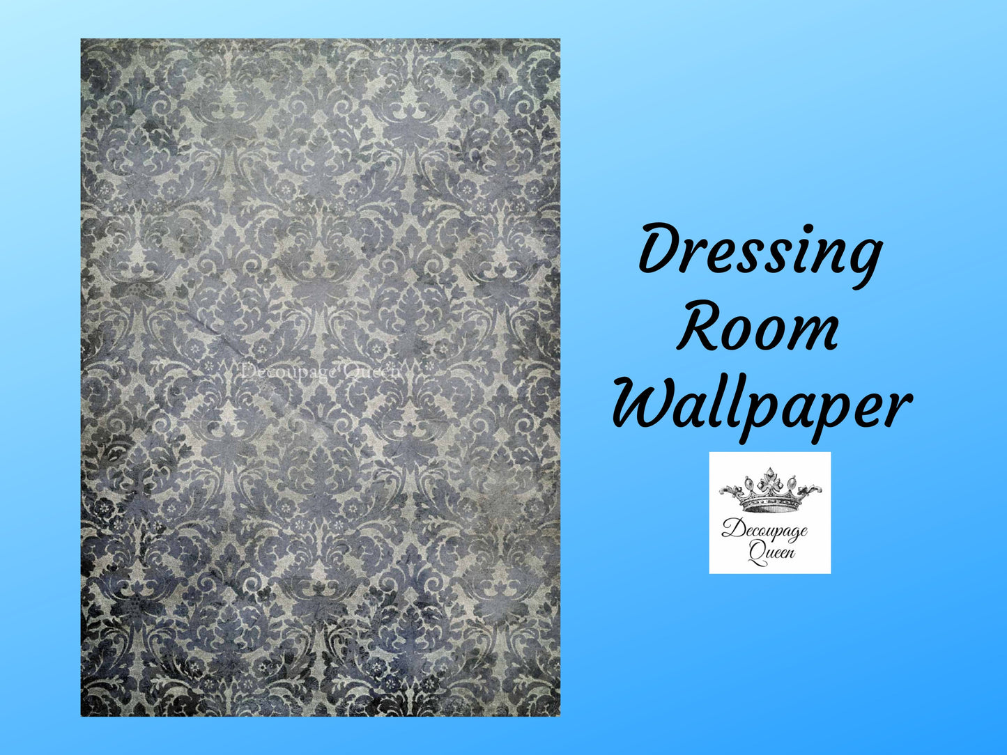 Dressing Room Wallpaper | Rice Paper Decoupage | Decoupage Queen | 2 Sizes