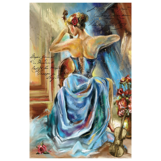 Solo Cello Decoupage | Décor-Weave Decoupage | Hokus Pokus |  A1- 22.44" x 31.67"