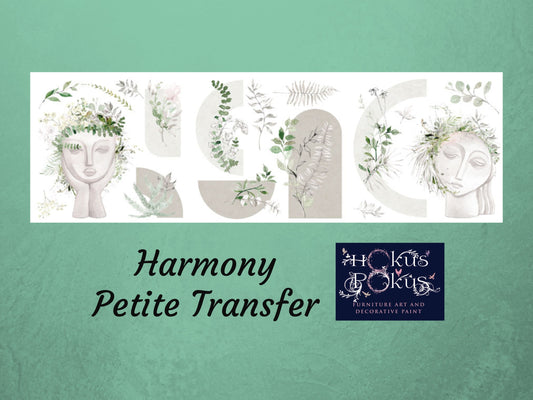 Harmony | Rub On Furniture Transfers | Hokus Pokus | Furniture Decals | Petite Transfer | 3 Sheets