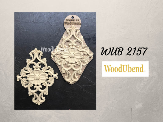 WoodUBend | Floral Applique 2157 | Dixie Belle Exclusive | Set of 2