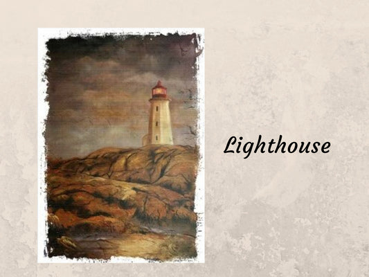 Lighthouse | Paper Designs | Rice Paper Decoupage | A2 & A1