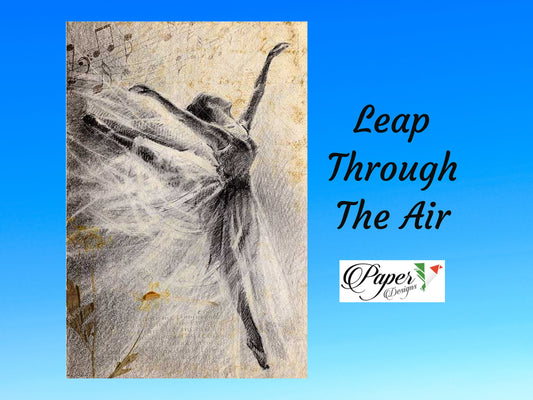 Leap Through The Air | Rice Paper Decoupage | Furniture Decoupage | USPaper Designs 0025 | A2 & A1