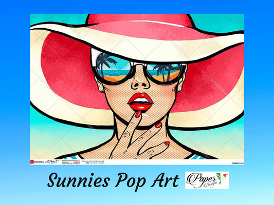 Sunnies Pop Art | Paper Designs | Rice Paper Decoupage | A1