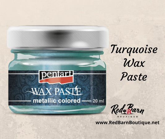 Turquoise Metallic Wax | Pentart Wax Paste | Furniture | Mixed Media | 20ml