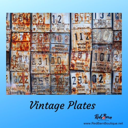 Vintage Plates | Rice Paper Decoupage | Andy Skinner Decoupage Queen | 2 Sizes