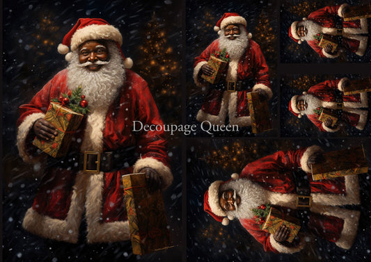 Mr Jolly | A4 | Rice Paper Decoupage | Decoupage Queen