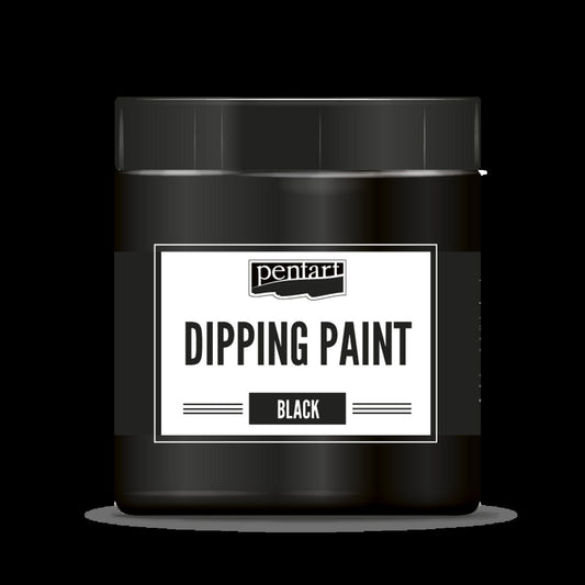 Dipping Paint Black | Water Based | Pentart | Mixed Media | 250ml