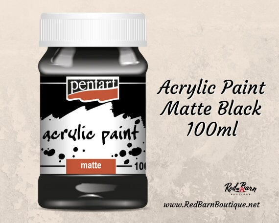 Black | Acrylic Paint | Matte | Mixed Media | Pentart | 100ml