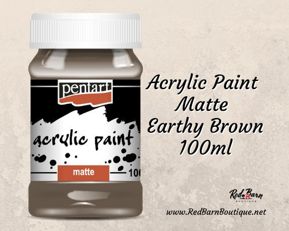 Earthy Brown | Acrylic Paint | Matte | Mixed Media | Pentart | 100ml