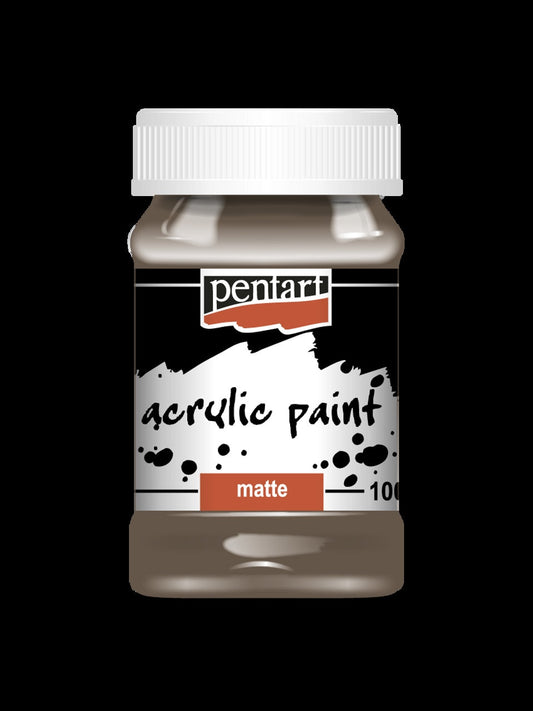 Earthy Brown | Acrylic Paint | Matte | Mixed Media | Pentart | 100ml