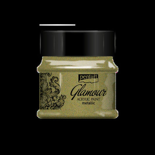 Antique Gold | Glamour Metallic Acrylic Paint | Metallic | Mixed Media | Pentart | 50ml