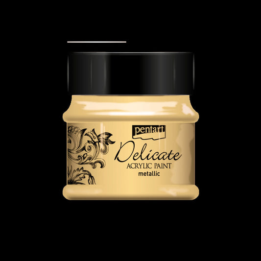 Gold Delicate Metallic Acrylic Paint Pentart 50ml