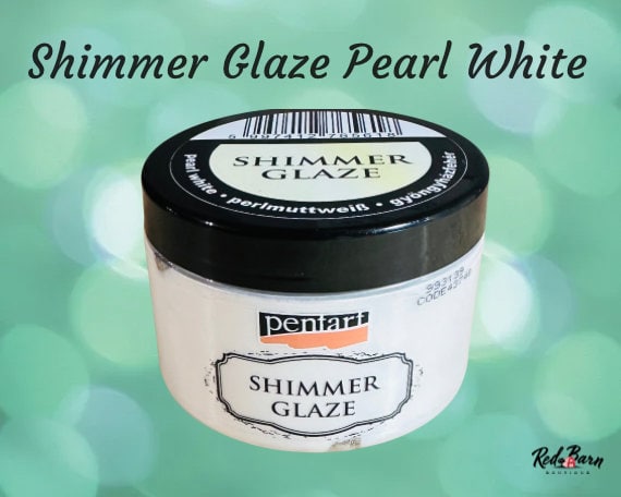 Pearl White Shimmer Glaze | Pentart | Mixed Media | 150ml
