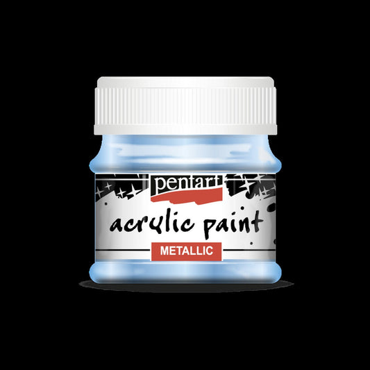 Light Blue | Acrylic Metallic Paint | Mixed Media | Pentart | 50ml