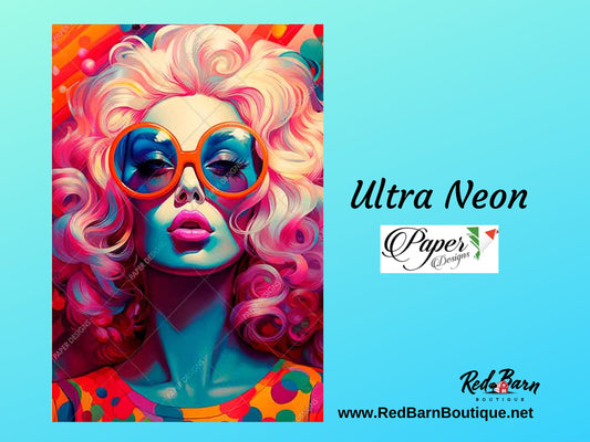 Ultra Neon | Rice Paper Decoupage | Paper Designs Comics 0049 | A4
