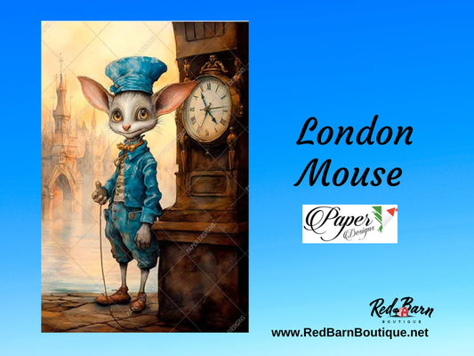 London Mouse | Rice Paper Decoupage | Paper Designs Tales 0046 | A4
