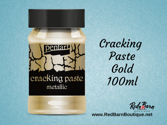 Dark Gold | Cracking Paste | Pentart | 2nd Component to Universal Cracking Primer | 100ml