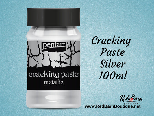 Silver | Cracking Paste | Pentart | 2nd Component to Universal Cracking Primer | 100ml