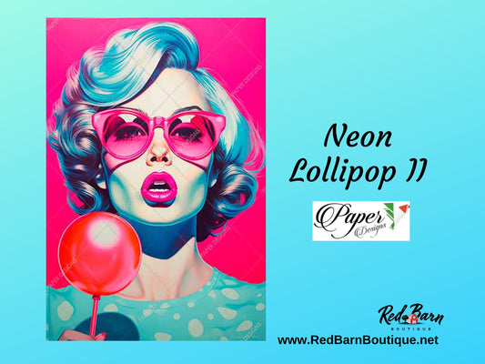 Neon Lollipop ll | Rice Paper Decoupage | Paper Designs Comics 0047 | A4 and A3
