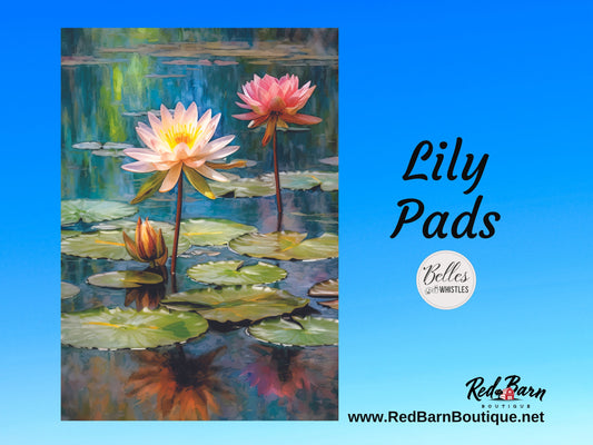 Lily Pads | Rice Paper Decoupage | Dixie Belle Paint Company | Belles and Whistles | A1 | 23.39" x 33.11"
