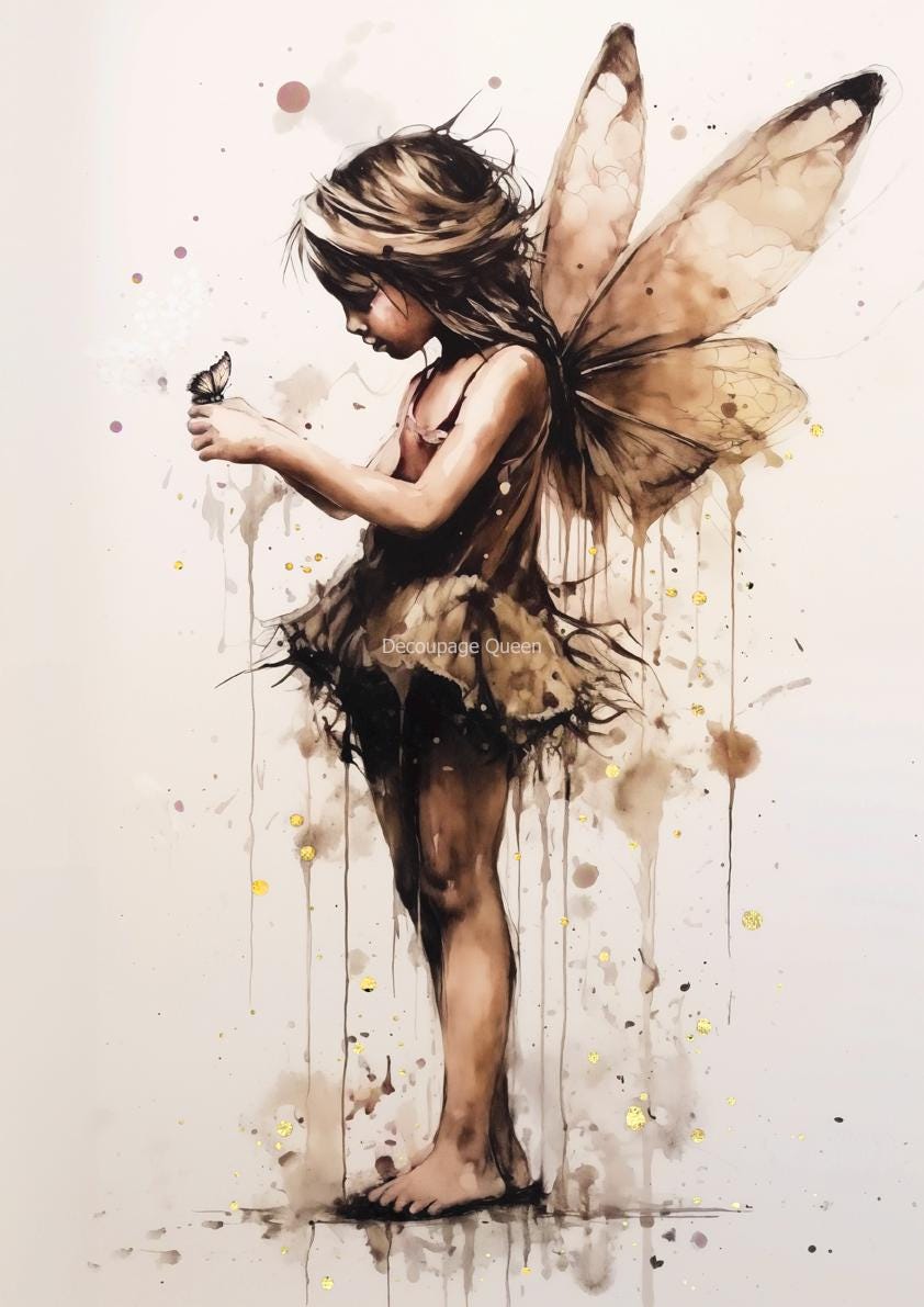 Maia | Andy Skinner | Rice Paper Decoupage | Decoupage Queen | 2 Sizes