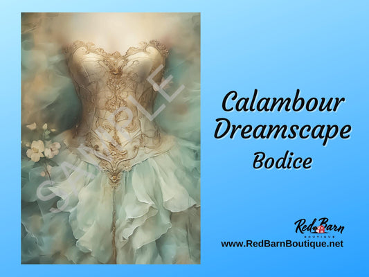Bodice | Calambour Dreamscape | Rice Paper Decoupage | 2 Sizes