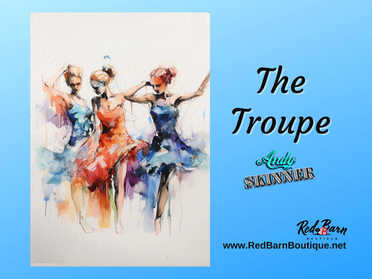 The Troupe | Andy Skinner | Rice Paper Decoupage | Decoupage Queen | 2 Sizes