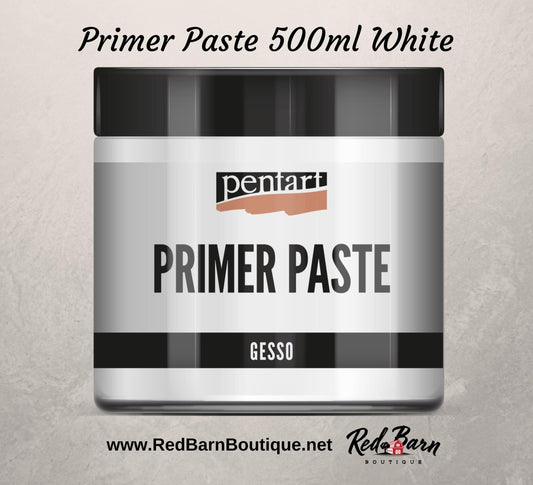 White | Primer Paste Gesso | Mixed Media | Pentart | 500ml