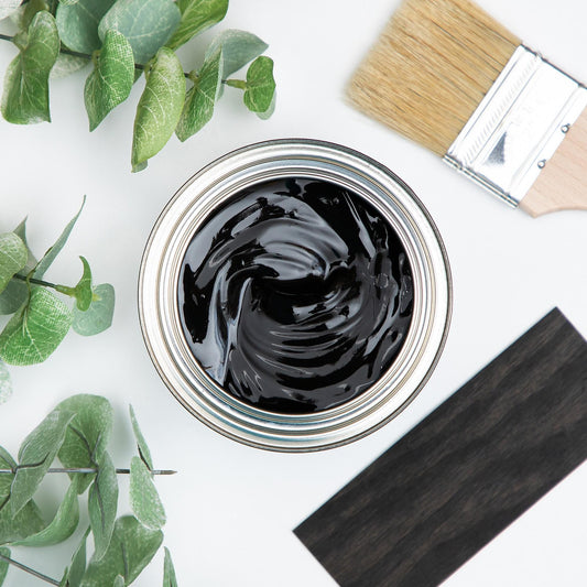 Colonial Black Gel Stain | Dixie Belle Paint | No Pain Gel Stain | Oil Based Wood Stain | 16oz