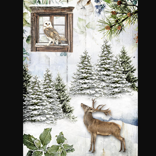 Woodland Creatures | Rice Paper Decoupage | Decoupage Queen | A4
