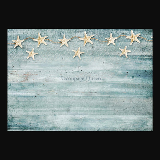 Sea Spray | Rice Paper Decoupage | Decoupage Queen | Mixed Media | A4