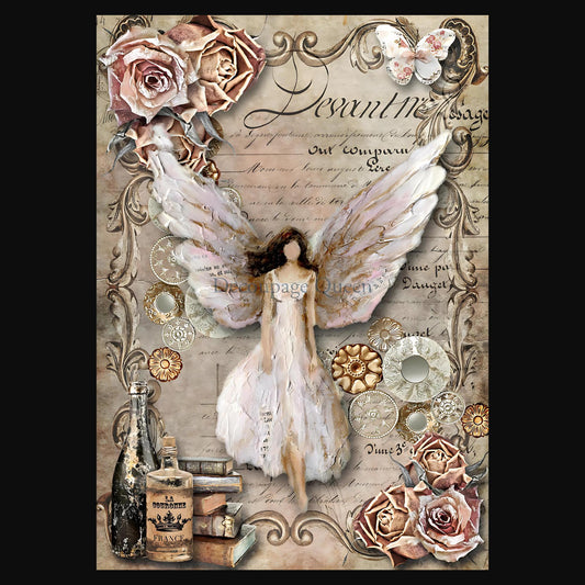 Angels Among Us | Rice Paper Decoupage | Decoupage Queen | 2 Sizes