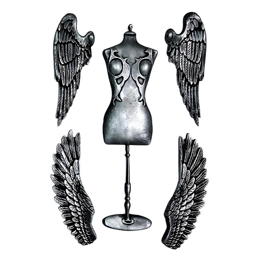 Wings Of Beauty | Décor Moulds | Decoupage Queen | 8" x 5" | Mixed Media | Limited Edition